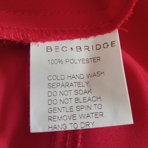 BEC & BRIDGE Elegant Red Halter Maxi Dress Size 6 - Picture 10 of 12